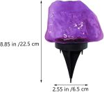 Solar Lights Rock 2 Pcs Lawn Lamp Decorative Stones  Decorative Lights Landscape Rock Lights  Solar Lights Landscape Design Solar Lamp Stone Design Buried Light Plastic Outdoor