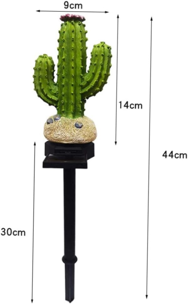 Outdoor Solar Cactus Lamp Durable Landscape Light Ground Inserted Decoration for Garden Patio and Lawn Use Solar Powered for All Weather Conditions
