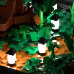 Brick Lawn Lights Sets, 14 Pieces, Brick Grass Lamps,for Lego,    kit Accessories (White Light)