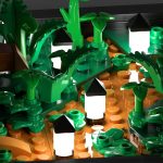 Brick Lawn Lights Sets, 14 Pieces, Brick Grass Lamps,for Lego,    kit Accessories (White Light)