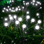 6-Pack Solar Garden Lights, 48  Solar Lights Outdoor for Garden Decor, Waterproof Firefly Light Outdoor (Sway by Wind), Swaying Light for Outside Yard Pathway Landscape Decorations (Cool White)