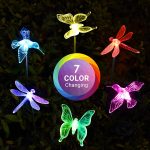 Solar Garden Lights, 6 Pack Solar Butterfly Lights Yard Decorations, Multi-Color Changing  Solar Light Stakes, Solar Yard Lights for Garden, Patio & Lawn, Solar Bird Lights